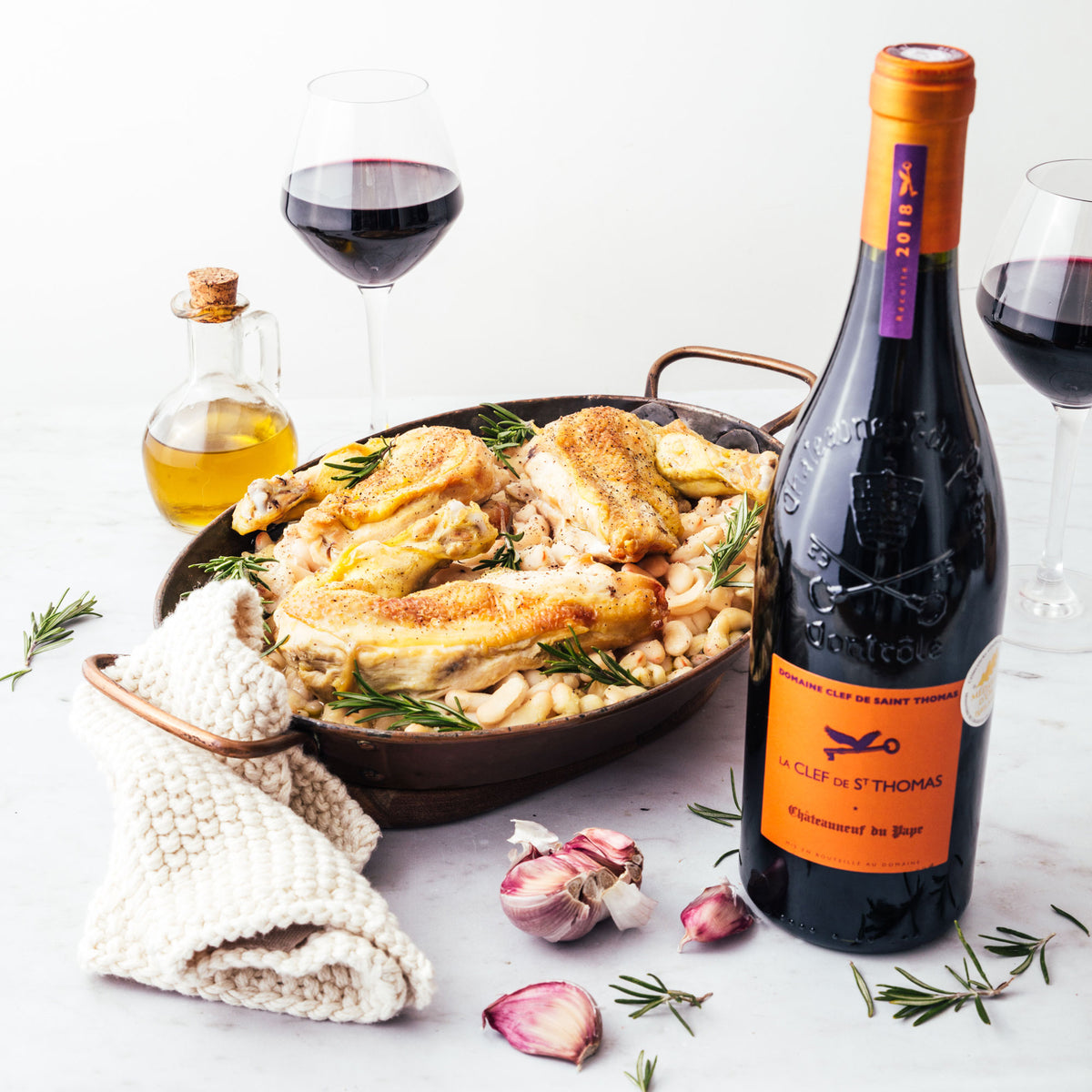 La Clef de Saint Thomas rouge 2022 - AOC Châteauneuf-du-Pape – Château ...